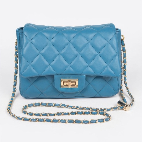 Shannel’s Closet Handbags - Quilted Faux Leather Flap Bag
